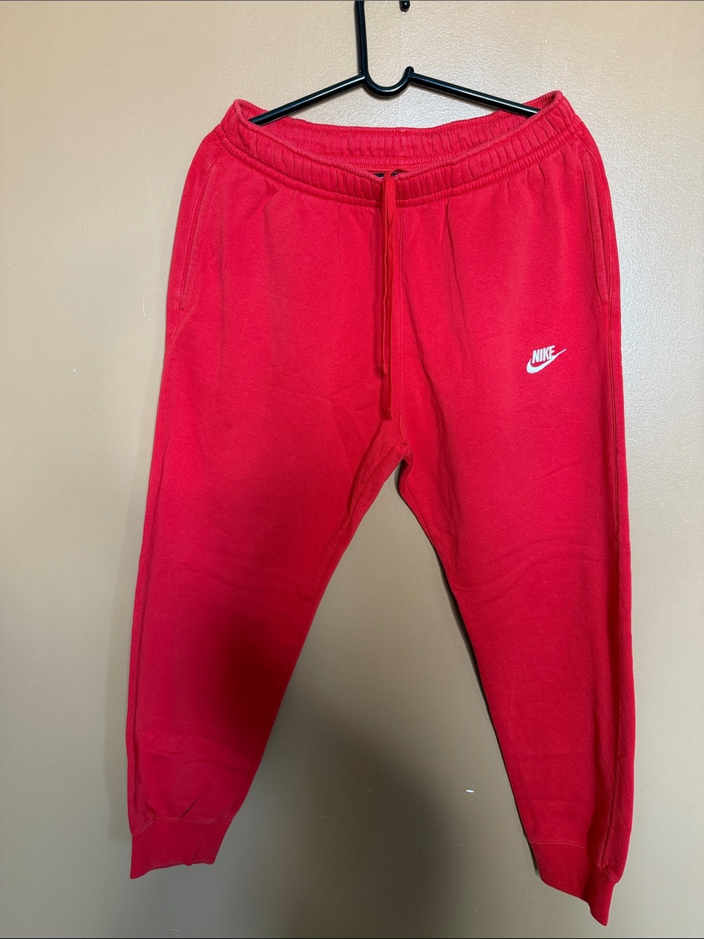 Nike Kids Bright Red Fleece Joggers